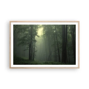 Poster in einem Rahmen aus heller Eiche - Bevor er aufwacht - 91x61 cm