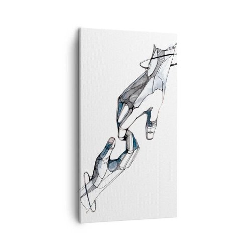Bild auf Leinwand - Leinwandbild - Eine gute Geste - 45x80 cm