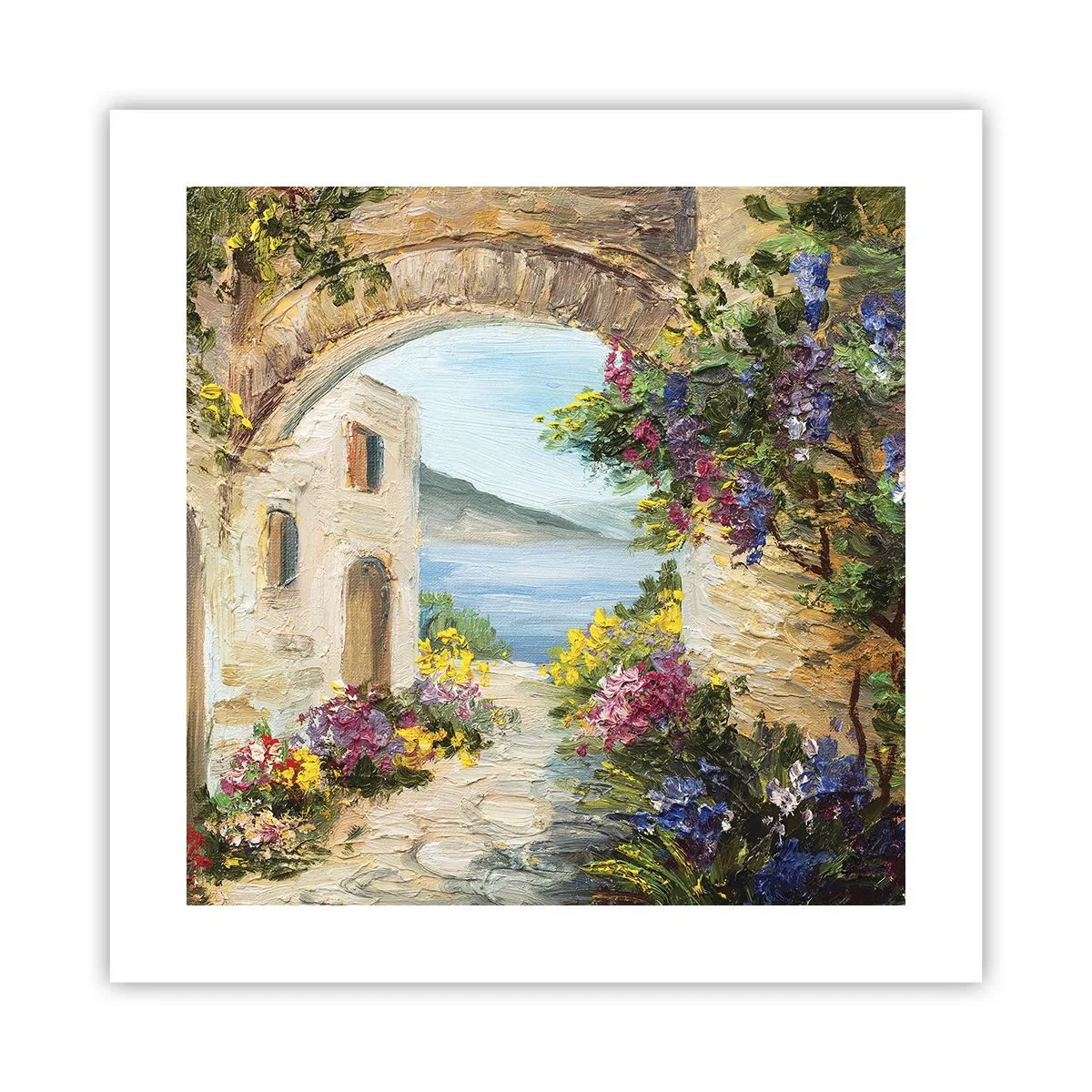 Poster - Charme einer Küstenprovinz - 40x40 cm