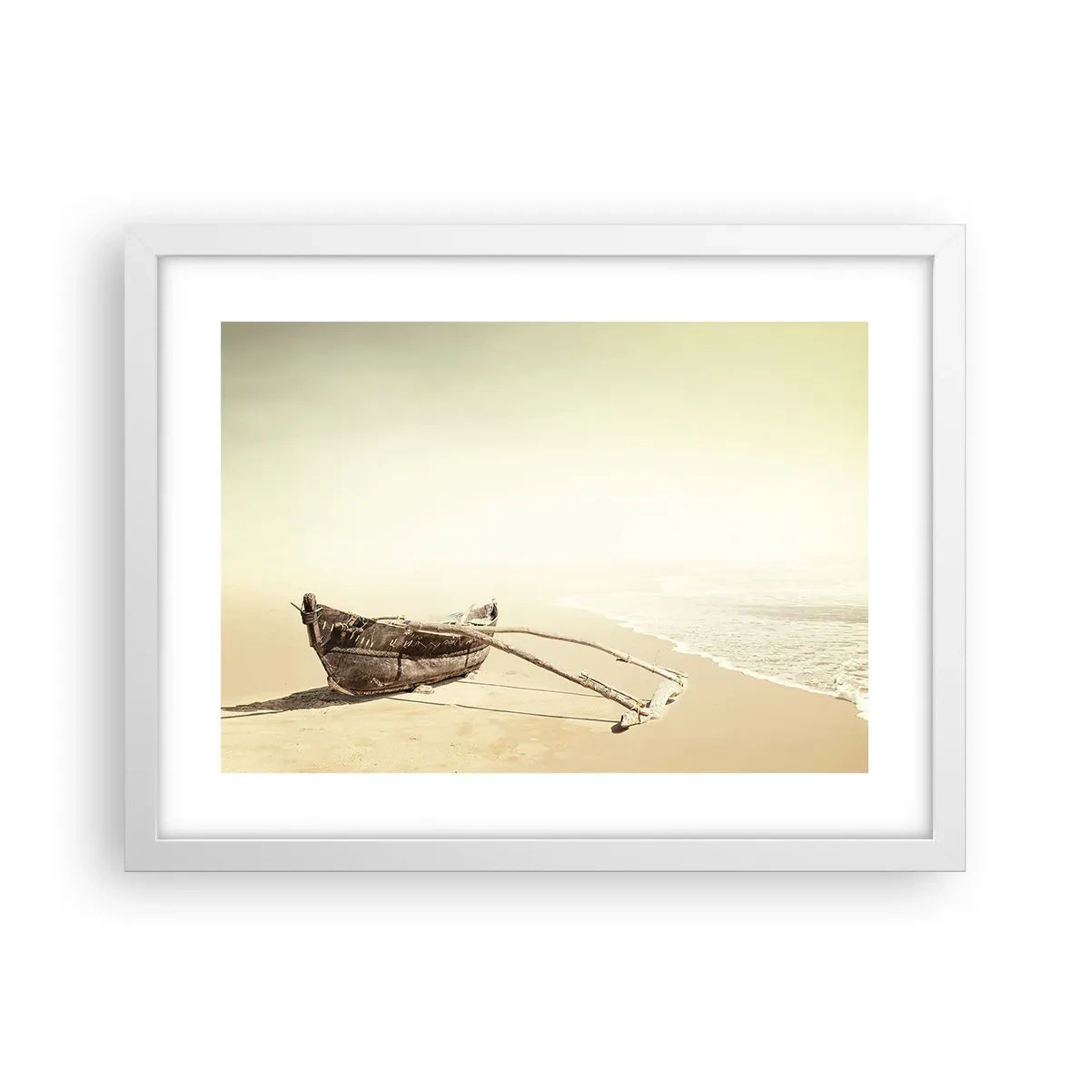 Poster in einem weißen Rahmen - Erinnerung an die Südsee - 40x30 cm