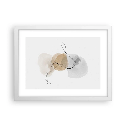 Poster in einem weißen Rahmen - Luftperlen - 40x30 cm