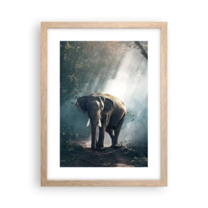 Poster in einem Rahmen aus heller Eiche - Ein gemütlicher Spaziergang - 30x40 cm