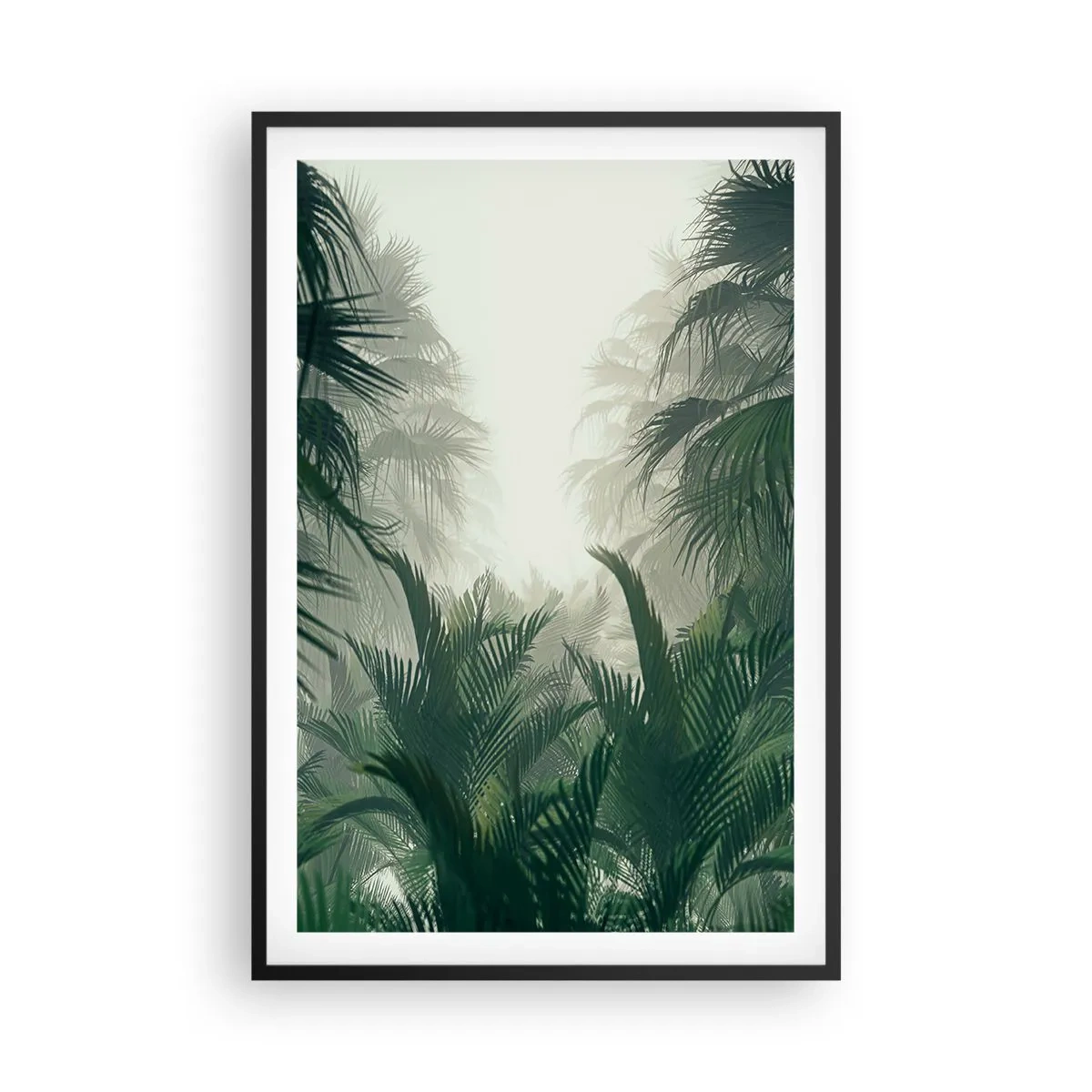 Poster in einem schwarzem Rahmen - Tropisches Geheimnis - 61x91 cm