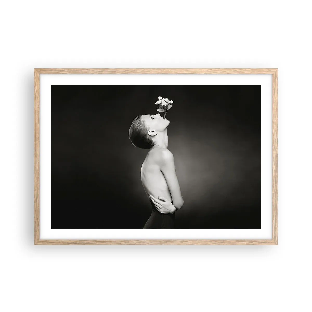 Poster in einem Rahmen aus heller Eiche - Exzentrische Eleganz - 70x50 cm