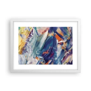 Poster in einem weißen Rahmen - Farbverwirrung - 40x30 cm