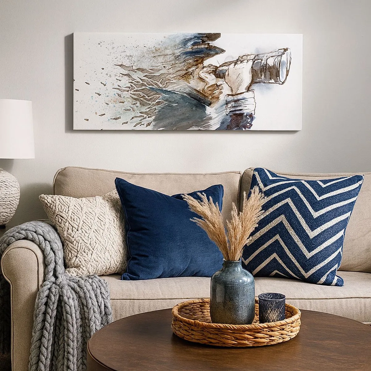 Bild auf Leinwand - Leinwandbild - Zehn auf der Beaufort-Skala! - 100x40 cm