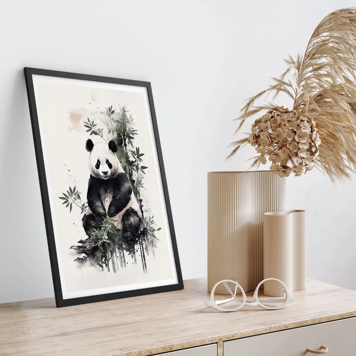 Poster in einem schwarzem Rahmen - Grüße aus China - 61x91 cm