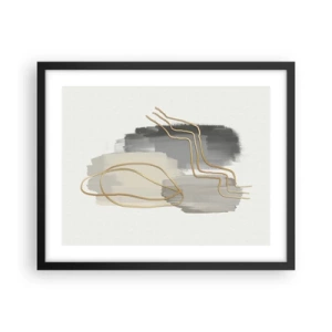 Poster in einem schwarzem Rahmen - Dauer und Bewegung - 50x40 cm