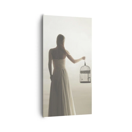 Bild auf Leinwand - Leinwandbild - Sei frei - 65x120 cm