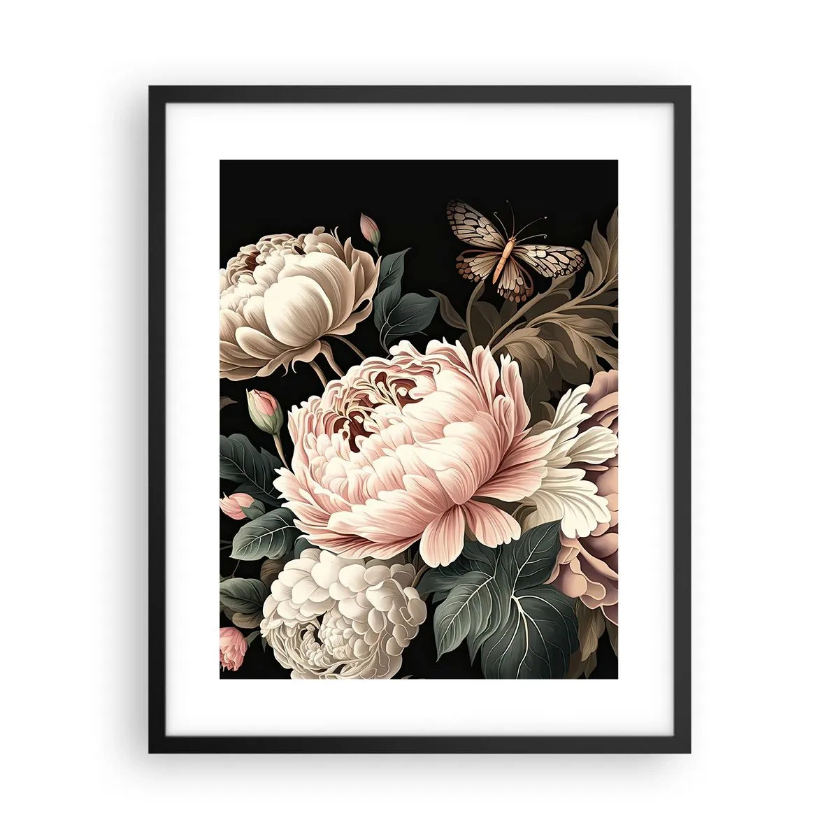 Poster in einem schwarzem Rahmen - Im Barockstil - 40x50 cm