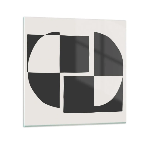 Glasbild - Bild auf glas - Antithese - Synthese - 40x40 cm