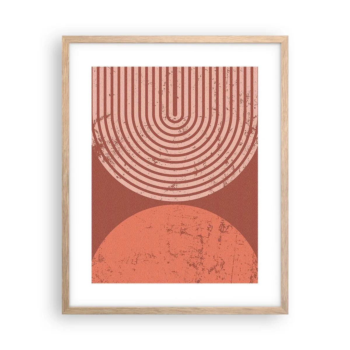 Poster in einem Rahmen aus heller Eiche - Enge Beziehung - 40x50 cm