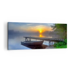 Bild auf Leinwand - Leinwandbild - Wie aus Gewöhnlichem Magie wird - 100x40 cm