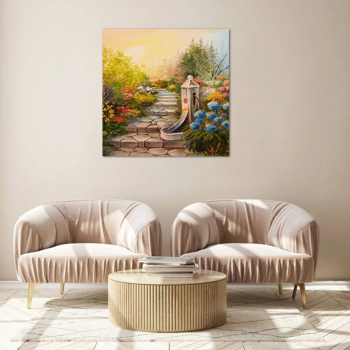 Glasbild - Bild auf glas - In voller Blüte - 60x60 cm