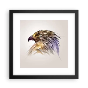 Poster in einem schwarzem Rahmen - Porträt eines Kriegers - 30x30 cm