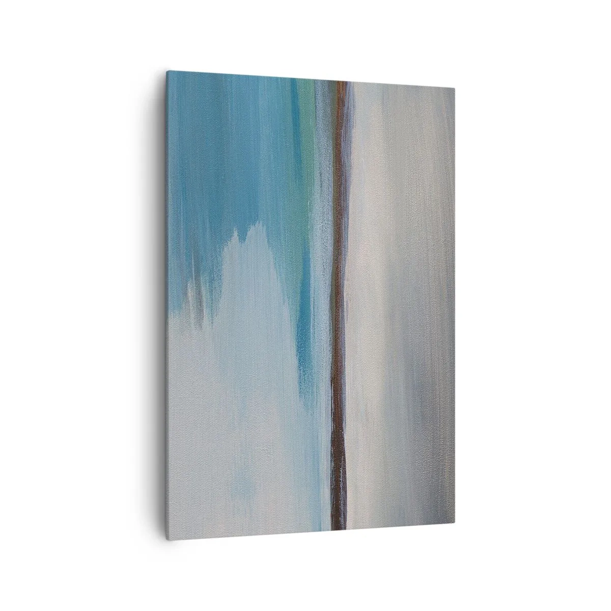 Bild auf Leinwand - Leinwandbild - Eine minimalistische Landschaft mit Wasserlinie und Horizont - 70x100cm - Horizontale Landschaft - Moderne Wanddekoration für Wohnzimmer und Schlafzimmer ARTTOR