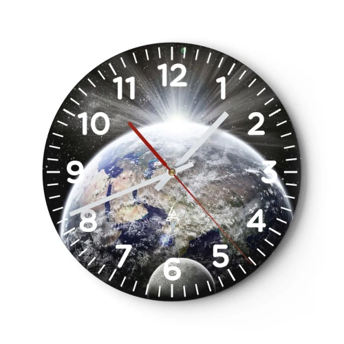 Wanduhr - Glasuhr - In voller Pracht - 30x30 cm