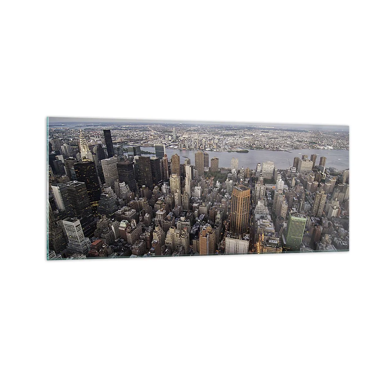 Glasbild - Bild auf glas - Das schlagende Herz unserer Zeit - 100x40 cm