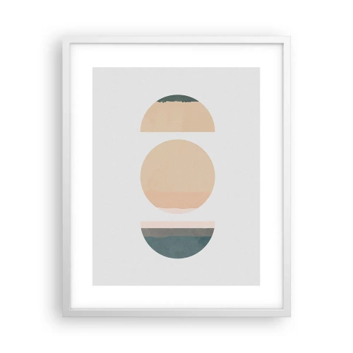 Poster in einem weißen Rahmen - Ein Rad hinter dem anderen… - 40x50 cm