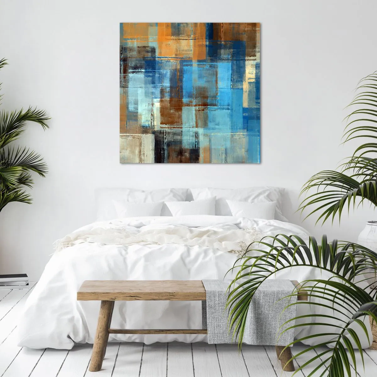 Bild auf Leinwand - Leinwandbild - Durch den blauen Schleier - 50x50 cm