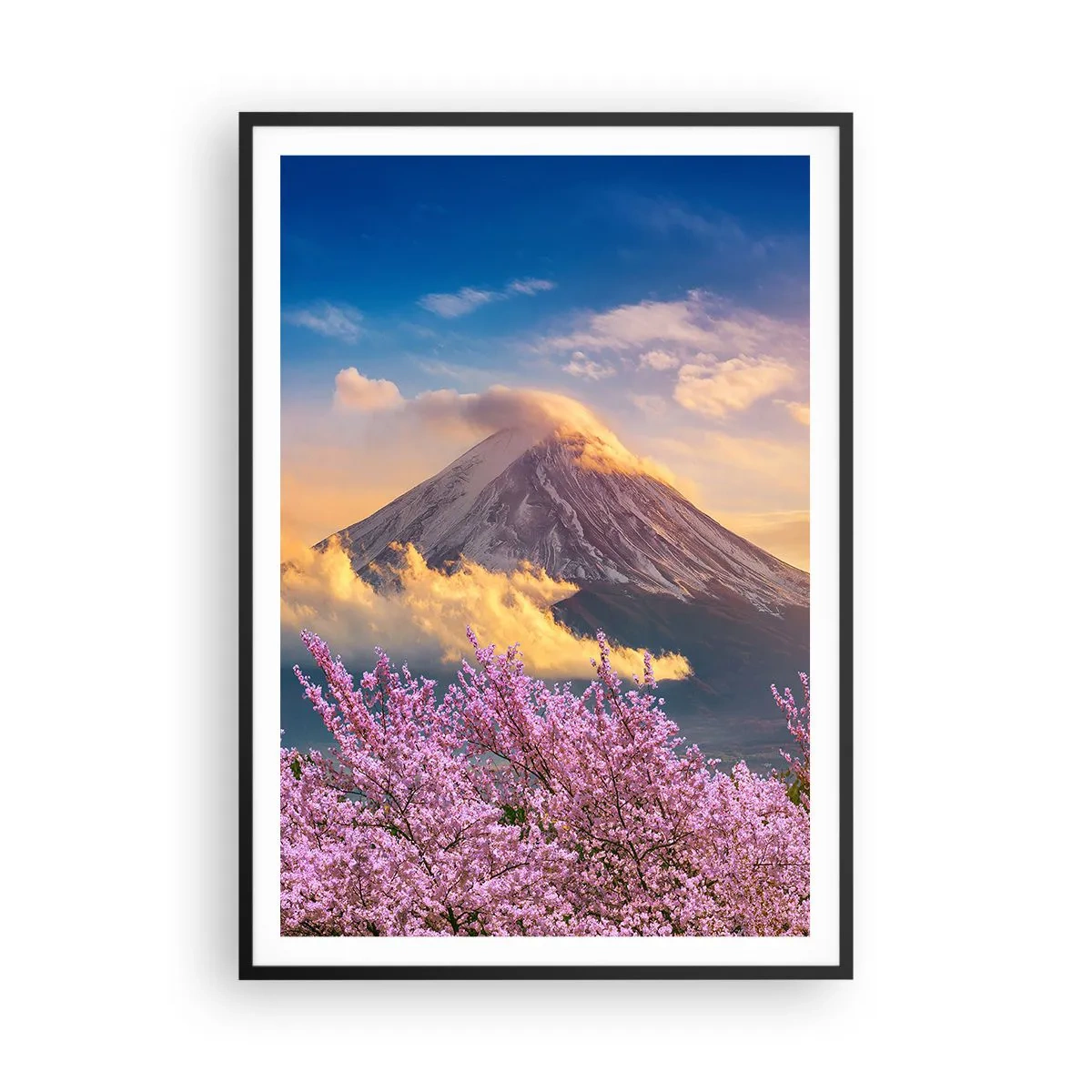 Poster in einem schwarzem Rahmen - Japanische Heiligkeit - 70x100 cm