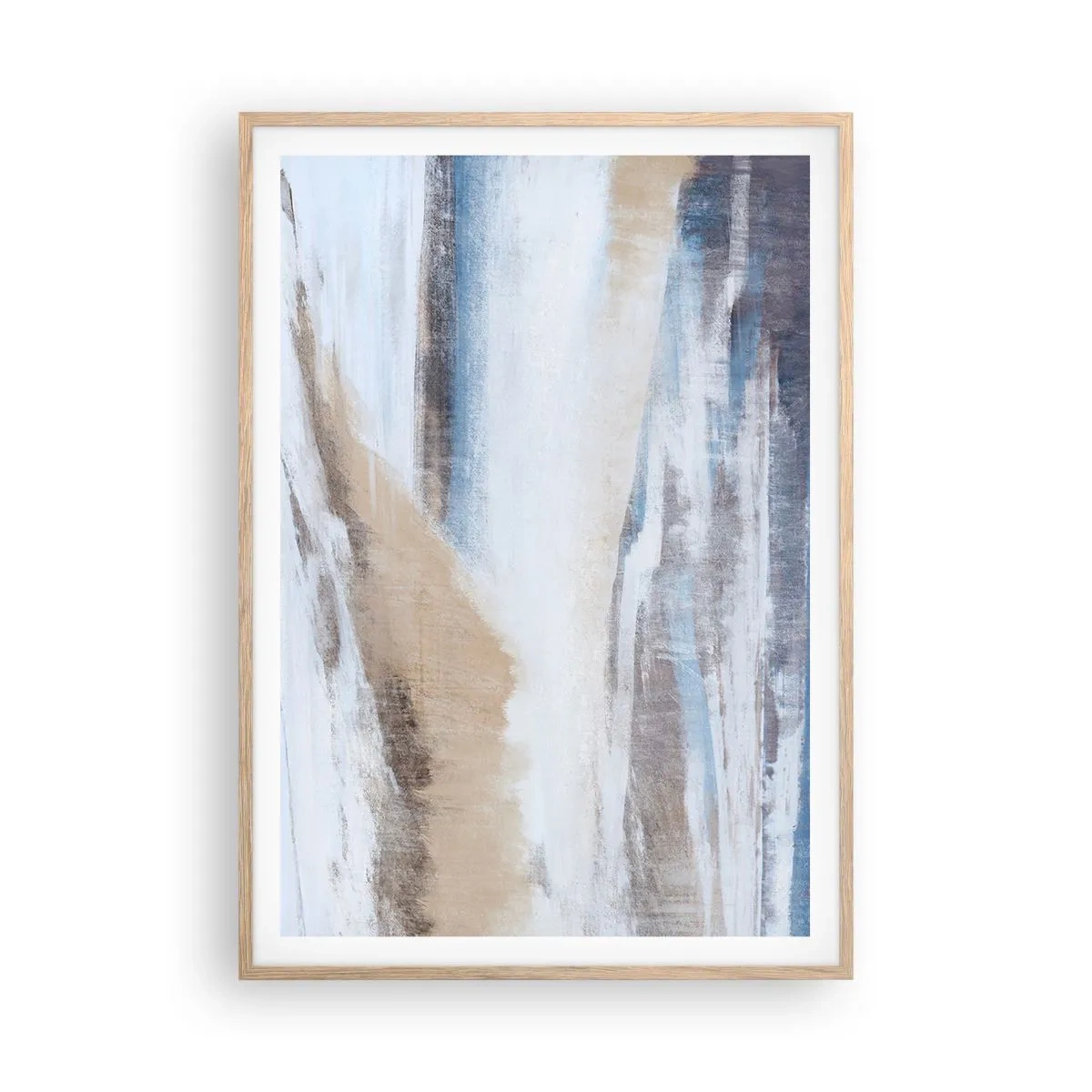 Poster in einem Rahmen aus heller Eiche - Winterkomposition - 70x100 cm