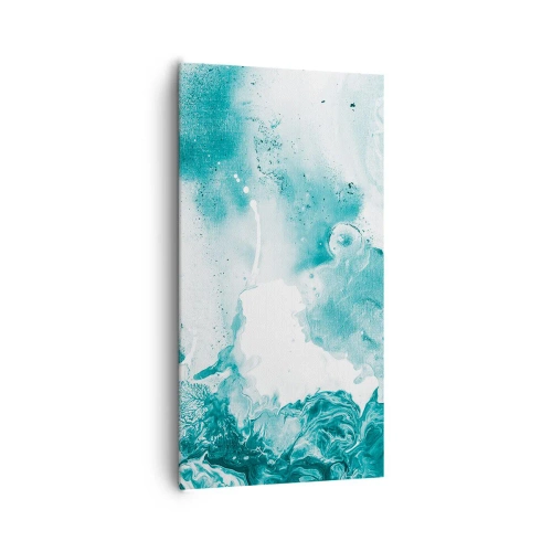 Bild auf Leinwand - Leinwandbild - Morast von Blau - 65x120 cm