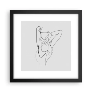 Poster in einem schwarzem Rahmen - So, wie du wirklich bist ... - 30x30 cm