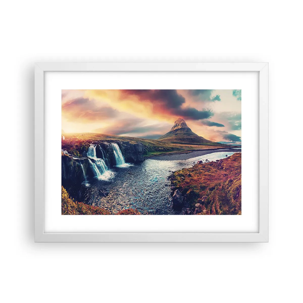 Poster in einem weißen Rahmen - In der Majestät der Natur - 40x30 cm