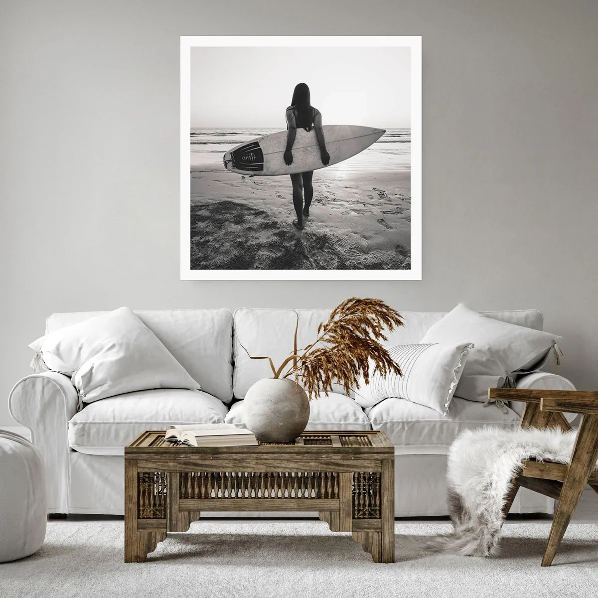 Poster - Die Tochter der Meereswelle - 50x50 cm