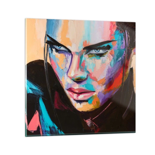 Glasbild - Bild auf glas - Wild im Herzen - 50x50 cm