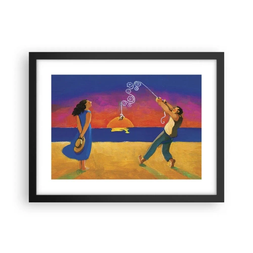 Poster in einem schwarzem Rahmen - Mehr als ein Sternchen vom Himmel - 40x30 cm