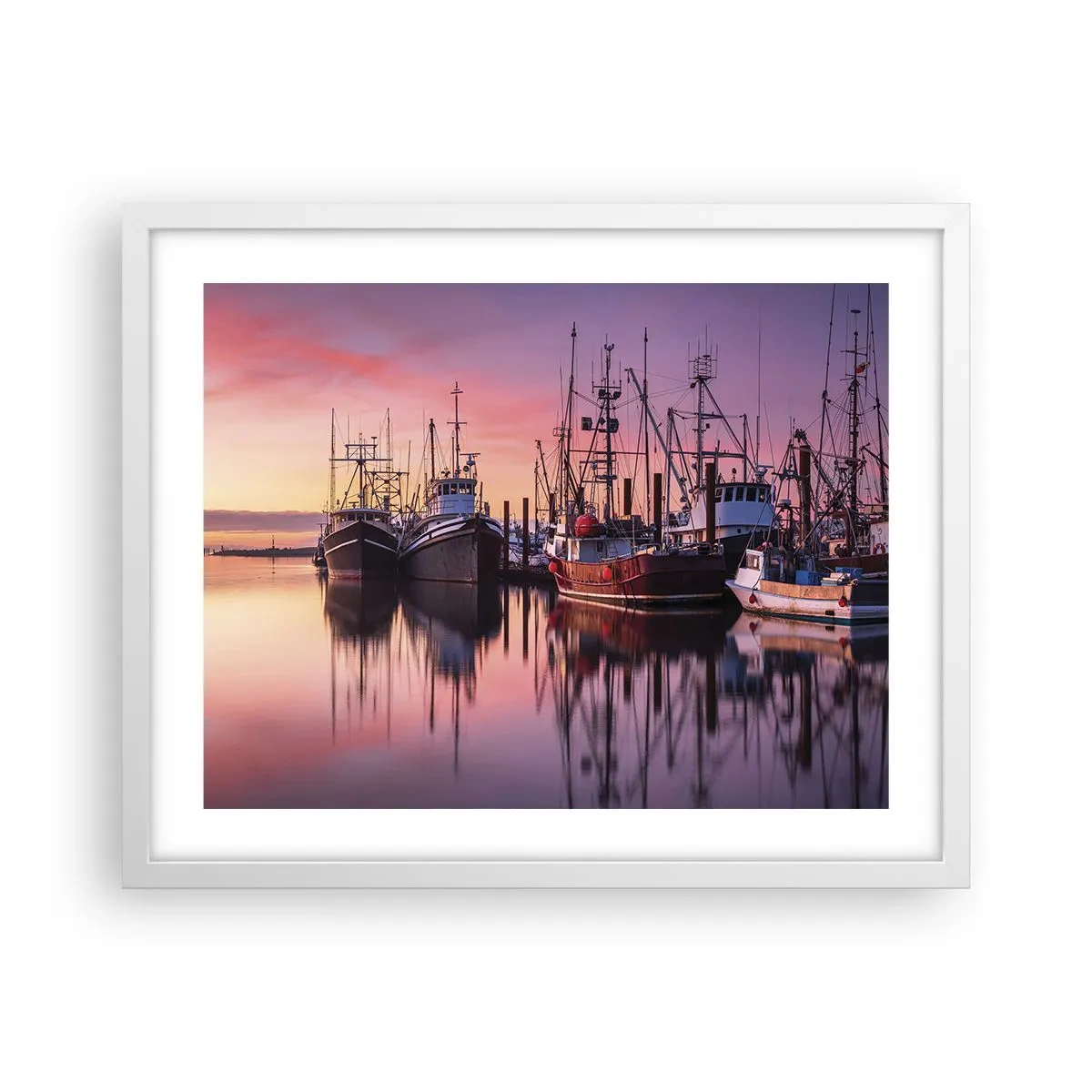 Poster in einem weißen Rahmen - Vor dem nächsten Tag - 50x40 cm