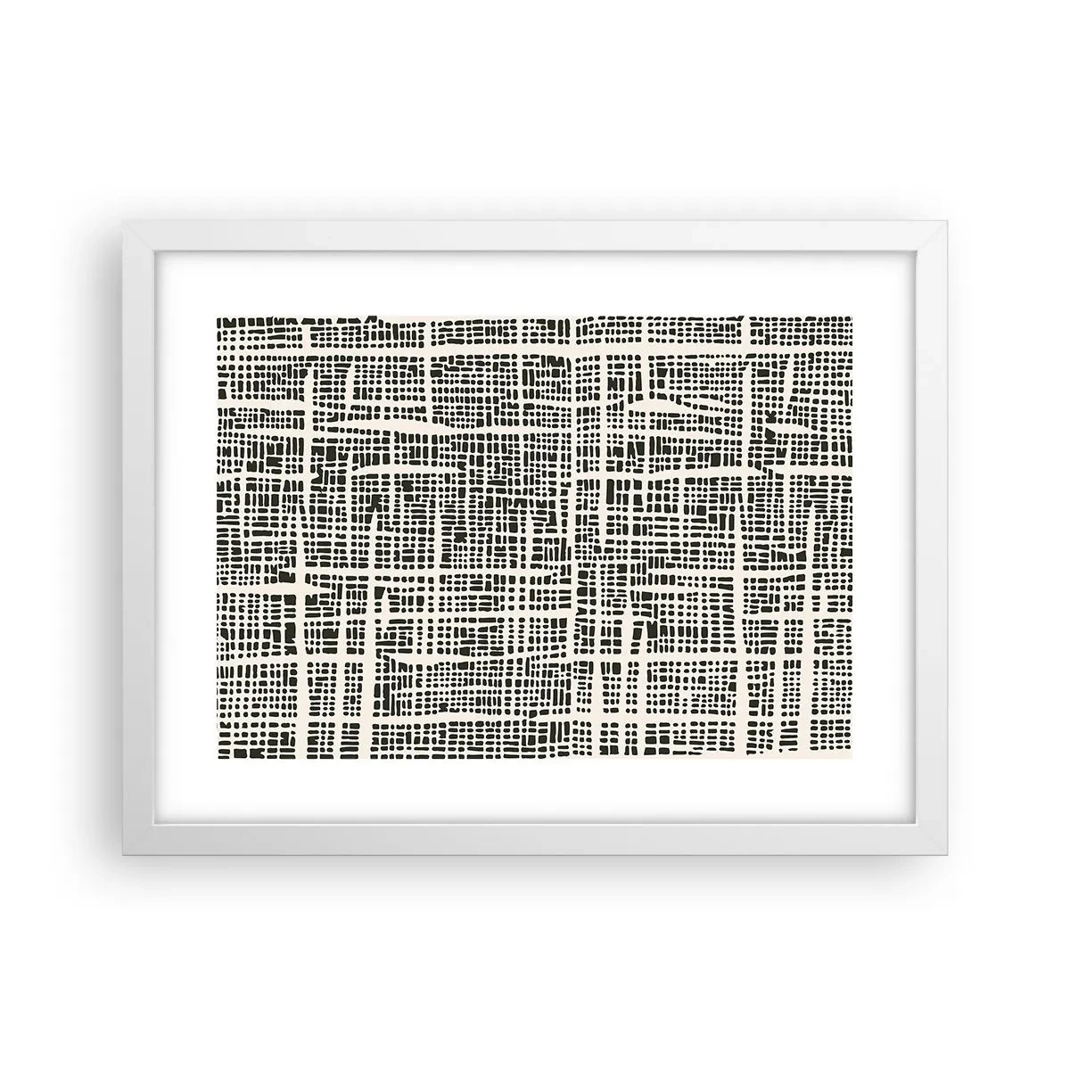 Poster in einem weißen Rahmen - Gewebte Komposition - 40x30 cm