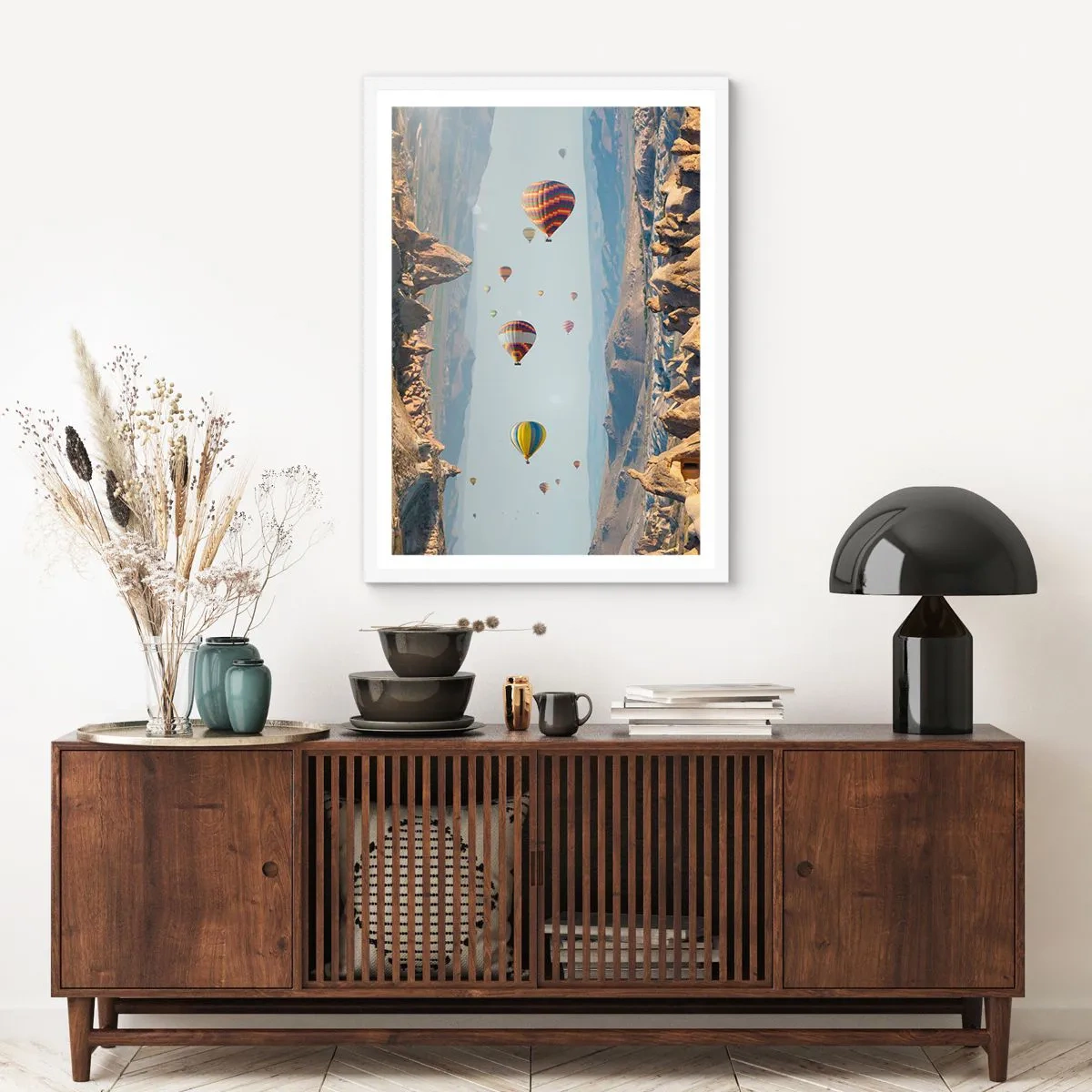 Poster in einem weißen Rahmen - Hier ist alles möglich - 70x100 cm