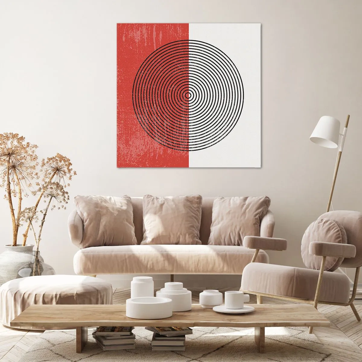 Bild auf Leinwand - Leinwandbild - Auf den Punkt gebracht - 60x60 cm