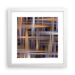 Poster in einem weißen Rahmen - Aus Licht gewebt - 30x30 cm