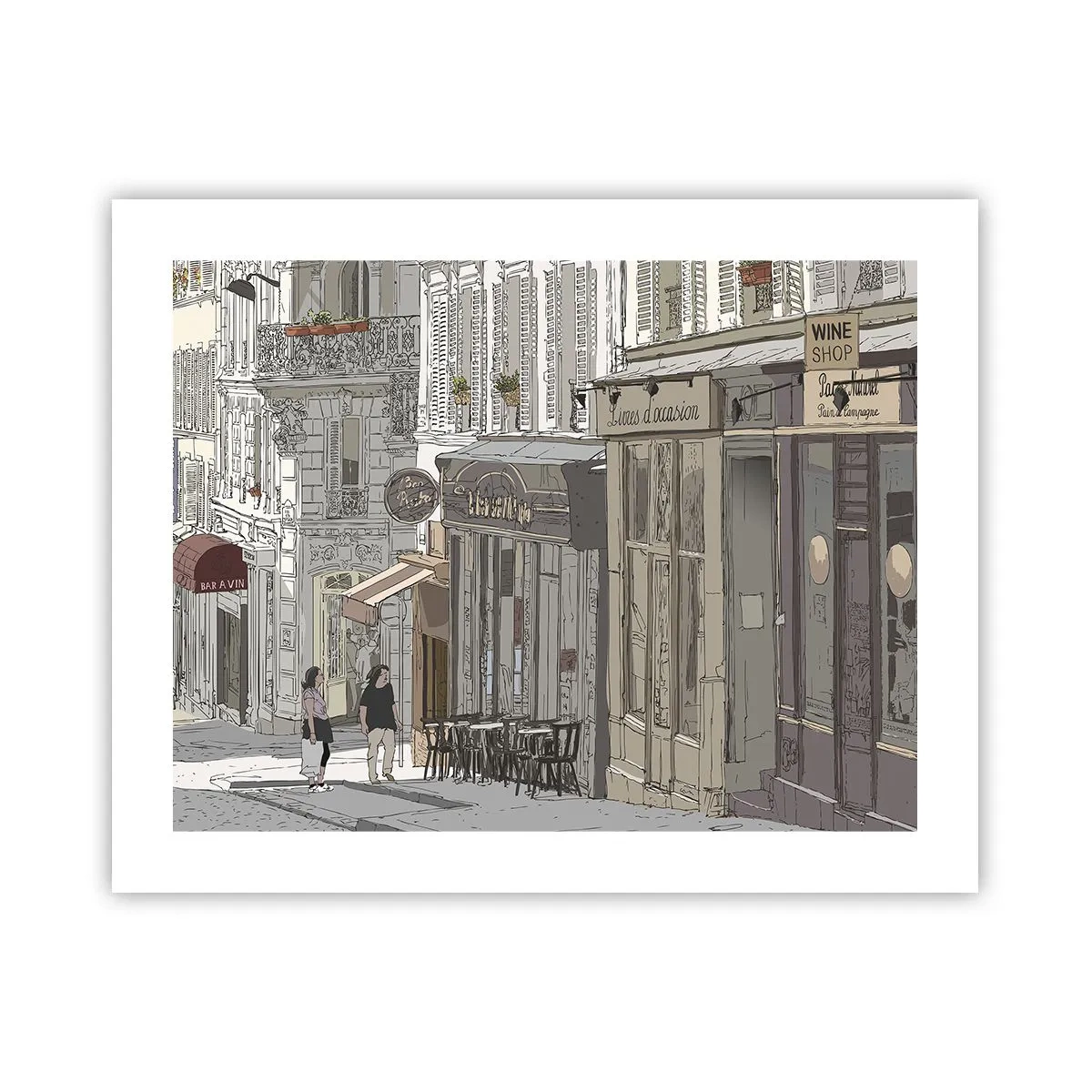 Poster - Stadtfreuden - 50x40 cm