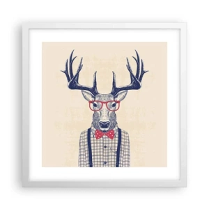 Poster in einem weißen Rahmen - Eine lustige Extravaganz - 40x40 cm