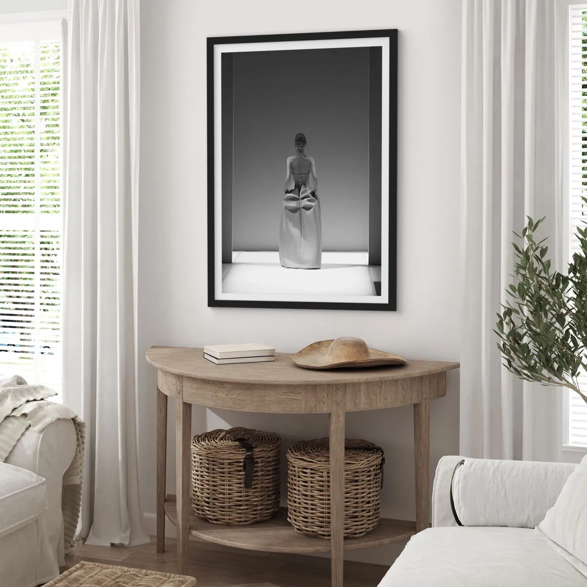 Poster in einem schwarzem Rahmen - Raffinierte Einfachheit - 30x40 cm