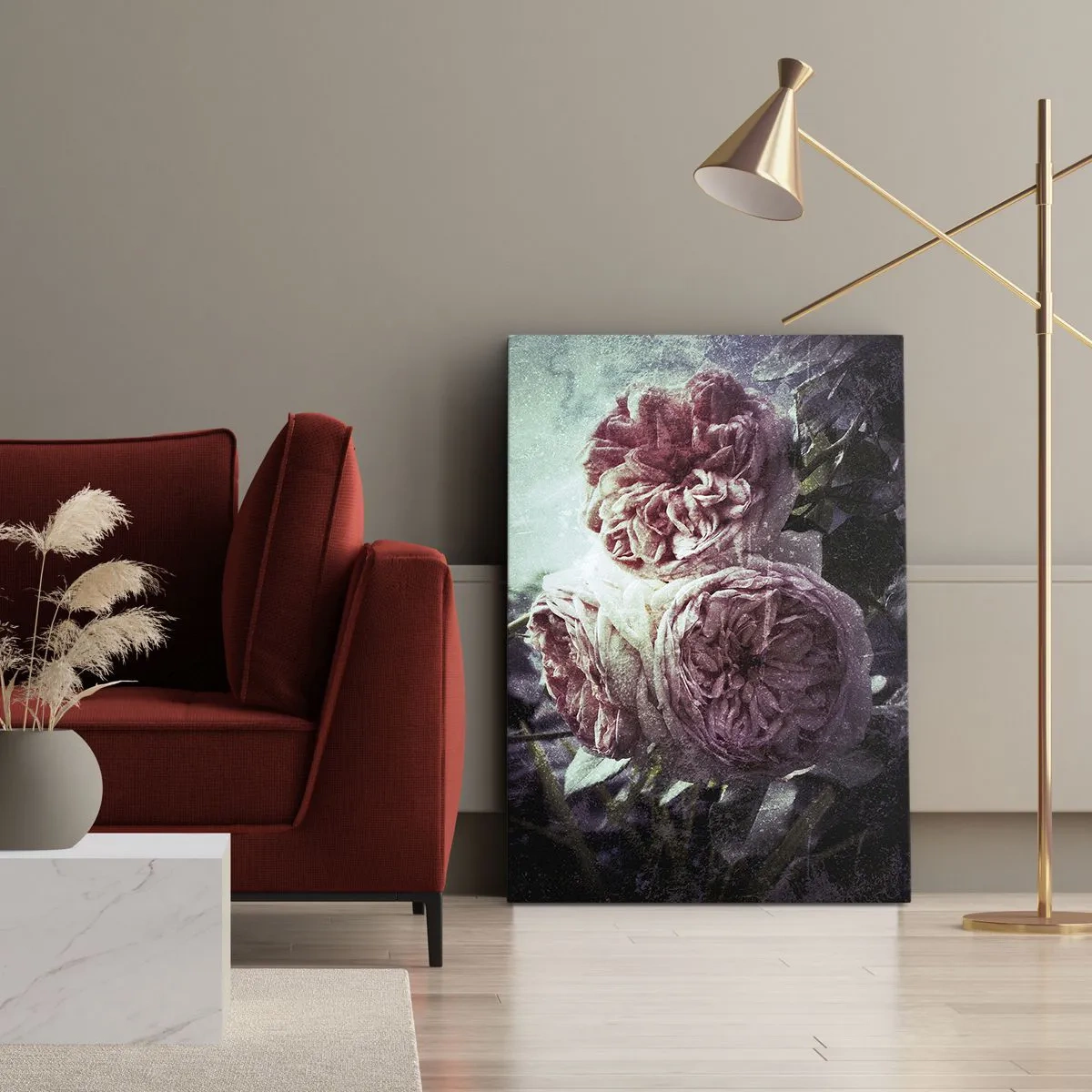 Bild auf Leinwand - Leinwandbild - In romantischer Atmosphäre - 55x100 cm