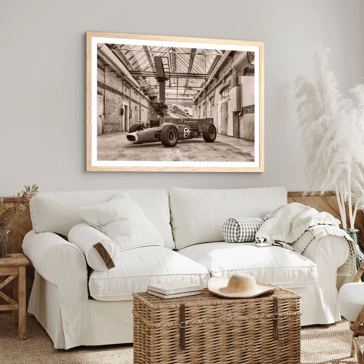 Poster in einem Rahmen aus heller Eiche - Die Siegerruhe - 100x70 cm