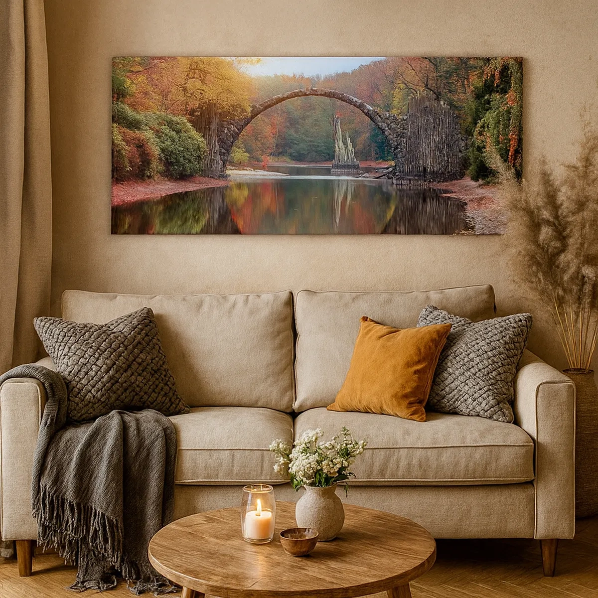 Bild auf Leinwand - Leinwandbild - Auf der anderen Seite des Spiegels - 30x30 cm