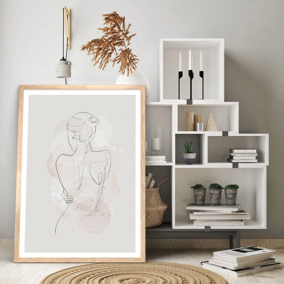 Poster in einem Rahmen aus heller Eiche - Wie ein sensibles Instrument - 70x100 cm