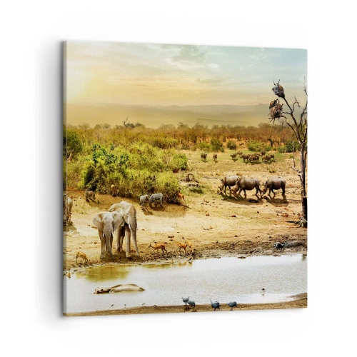 Bild auf Leinwand - Leinwandbild - Ein Fluss floss aus Eden ... - 50x50 cm