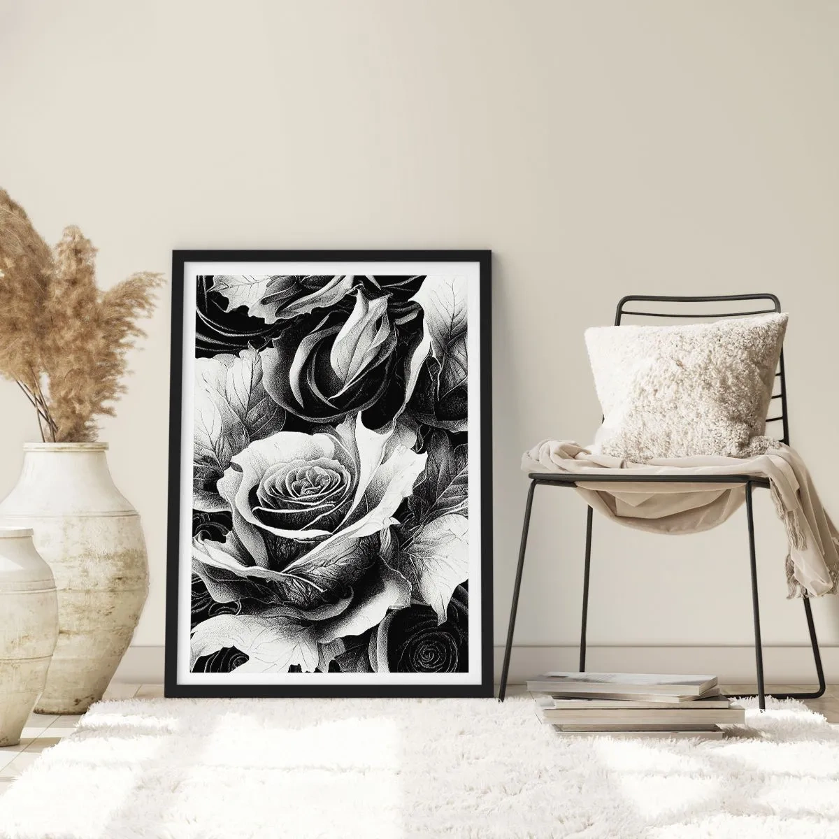 Poster in einem schwarzem Rahmen - Immer Königin - 40x50 cm