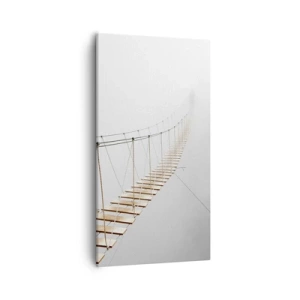 Bild auf Leinwand - Leinwandbild - Wohin wird es dich führen? - 55x100 cm