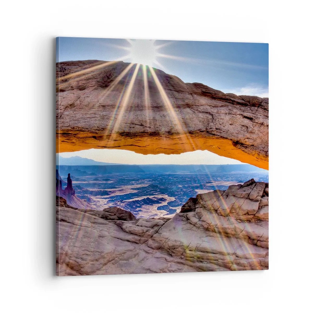 Bild auf Leinwand - Leinwandbild - Durch das Felsentor - 70x70 cm