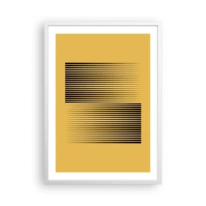 Poster in einem weißen Rahmen - Quadratur der Gegensätze - 50x70 cm