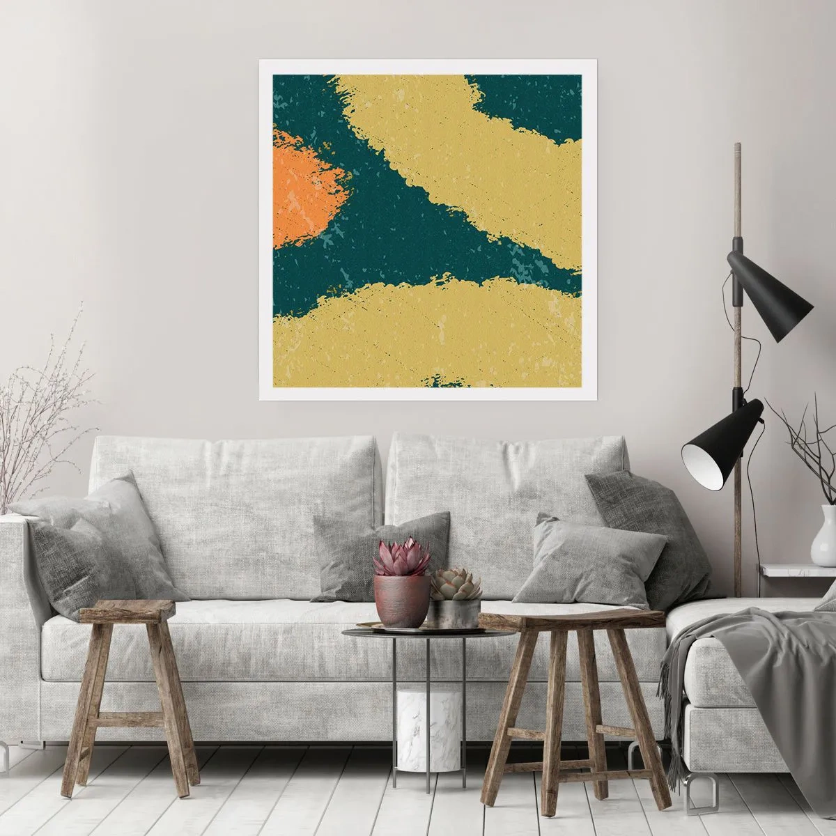 Poster - Abstraktion – langsame Bewegung - 50x50 cm